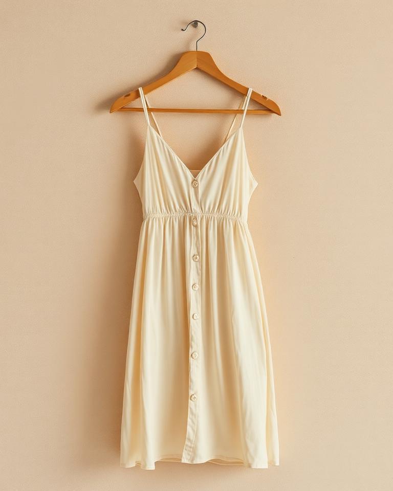 Cream Linen Sundress